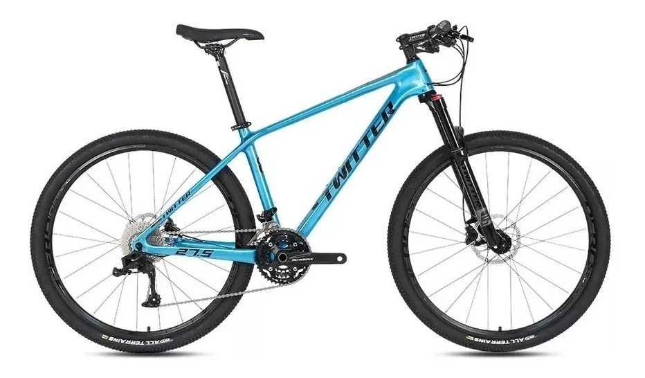 Bicicleta Mtb Twitter Leopard Carbono 30v Disco Hidr Linda